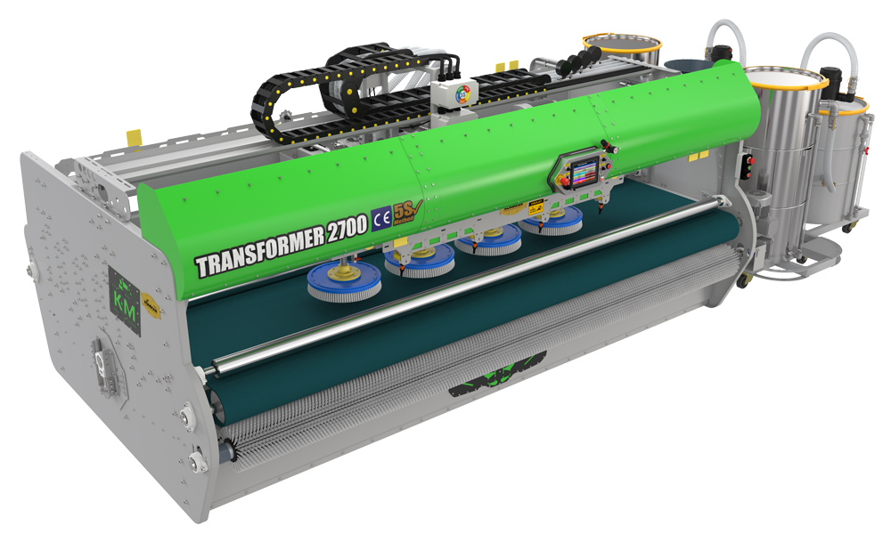 Otomatik Halı Yıkama Makinesi Transformer 2700 Yeşil